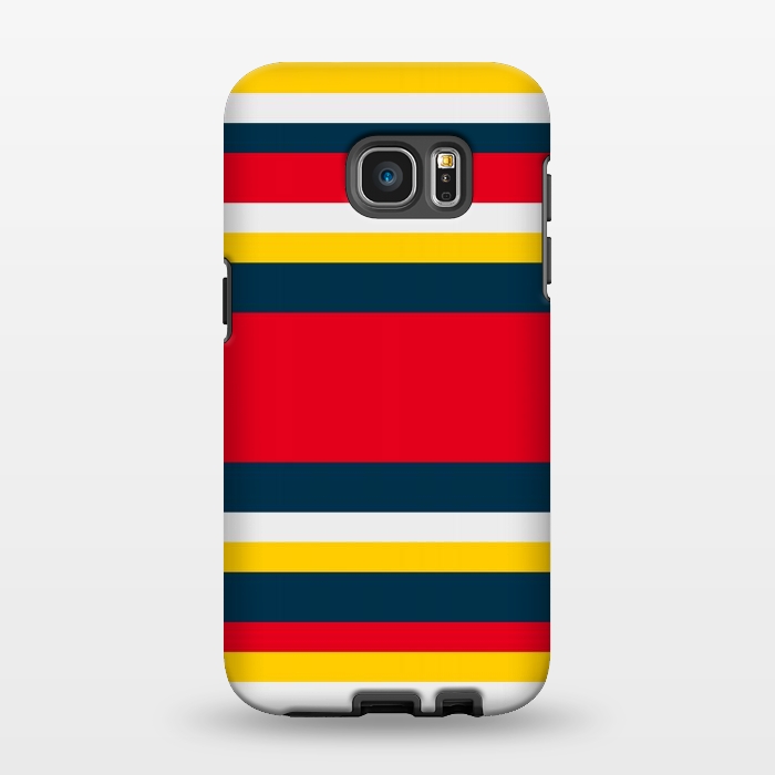 Galaxy S7 EDGE StrongFit Colorful Casual Stripes by TMSarts