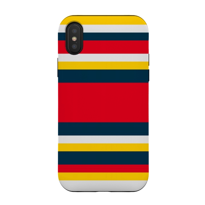 iPhone Xs / X StrongFit Colorful Casual Stripes by TMSarts