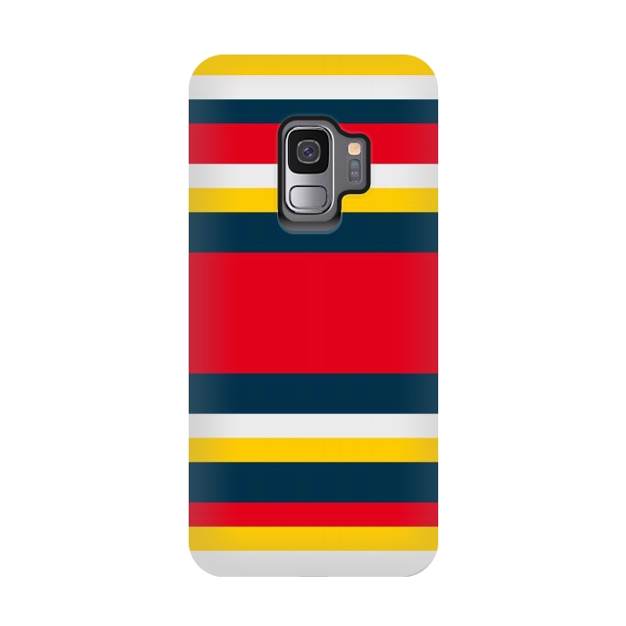 Galaxy S9 StrongFit Colorful Casual Stripes by TMSarts