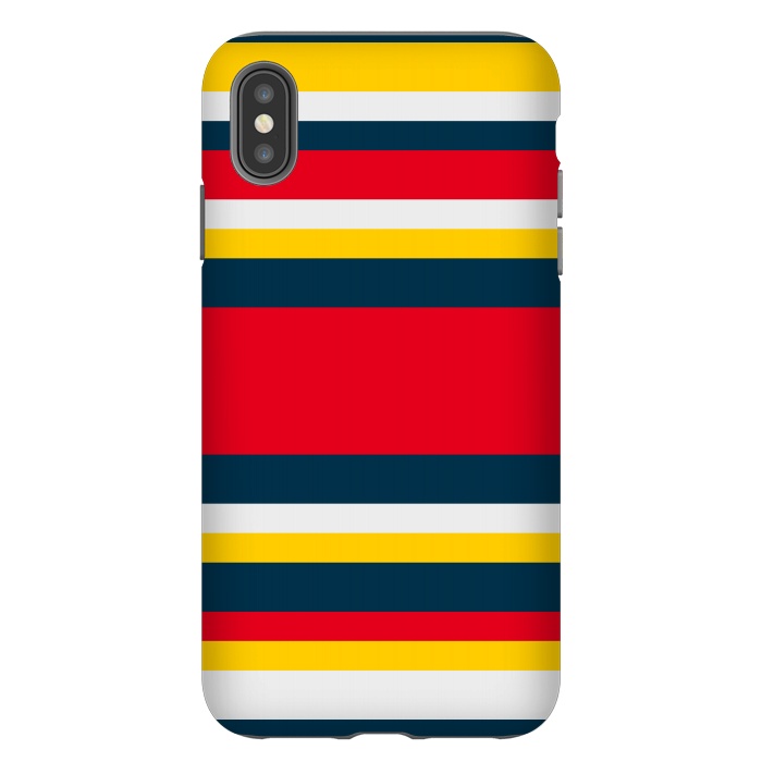 iPhone Xs Max StrongFit Colorful Casual Stripes by TMSarts