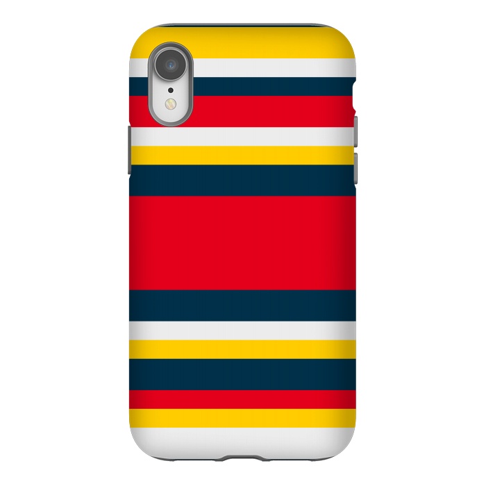 iPhone Xr StrongFit Colorful Casual Stripes by TMSarts