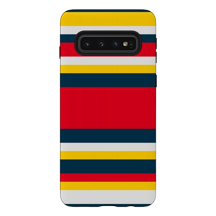 Galaxy S10 StrongFit Colorful Casual Stripes by TMSarts