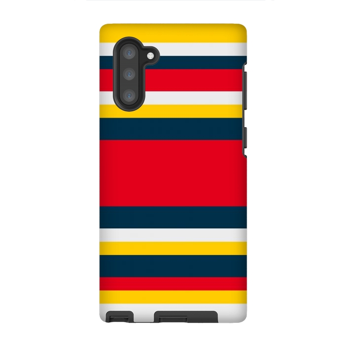 Galaxy Note 10 StrongFit Colorful Casual Stripes by TMSarts