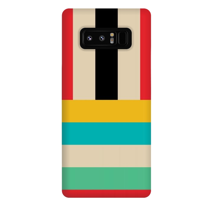 Galaxy Note 8 StrongFit Multicolor Stripes by TMSarts