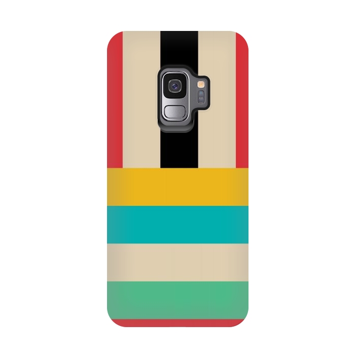 Galaxy S9 StrongFit Multicolor Stripes by TMSarts