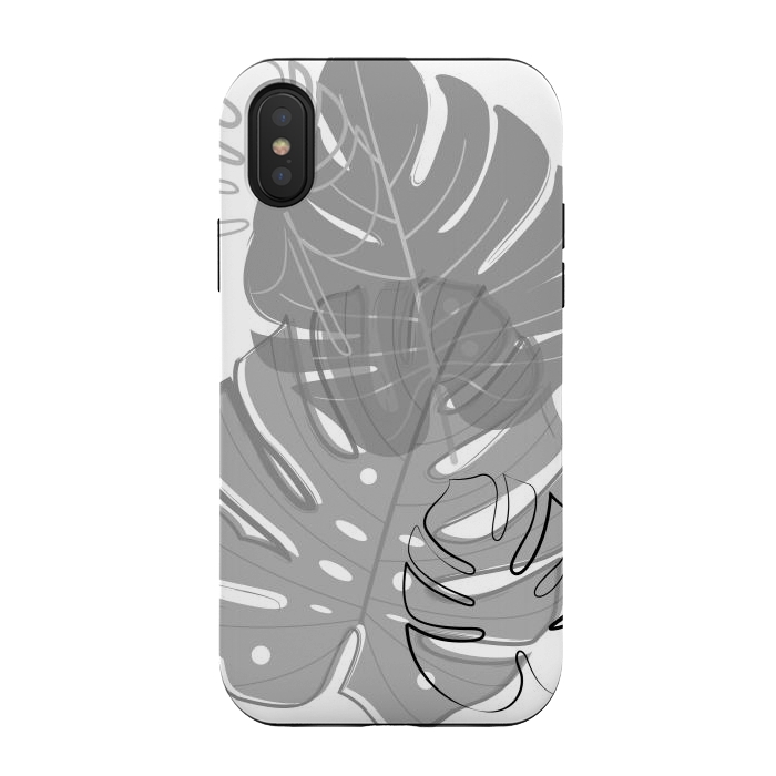 iPhone Xs / X StrongFit Exotic leaves by Martina