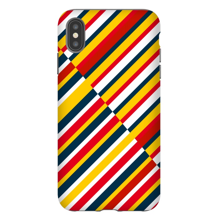 iPhone Xs Max StrongFit Bohemian Striped by TMSarts