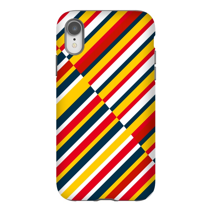 iPhone Xr StrongFit Bohemian Striped by TMSarts