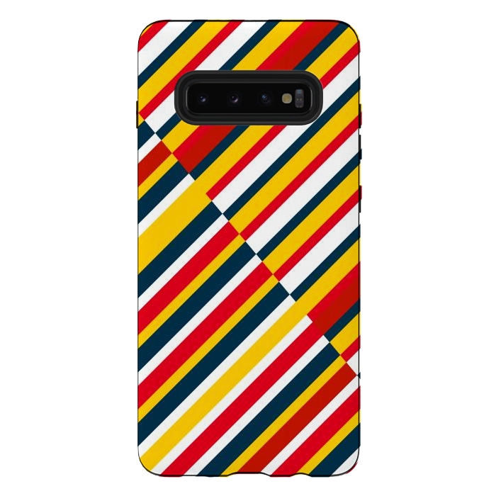 Galaxy S10 plus StrongFit Bohemian Striped by TMSarts