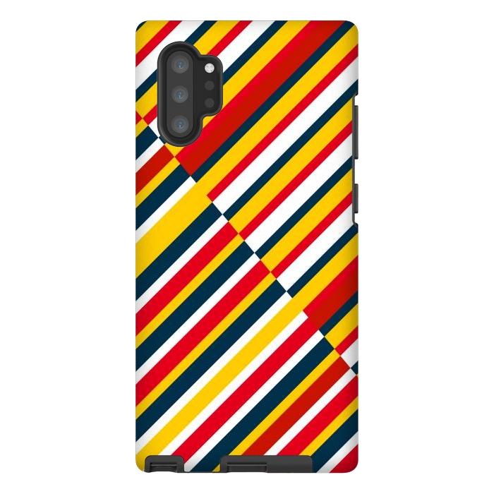 Galaxy Note 10 plus StrongFit Bohemian Striped by TMSarts