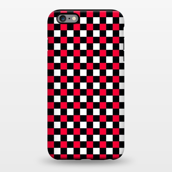 iPhone 6/6s plus StrongFit Red and Black Checkered by TMSarts