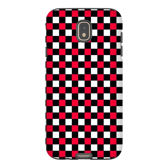 Galaxy J7 StrongFit Red and Black Checkered by TMSarts