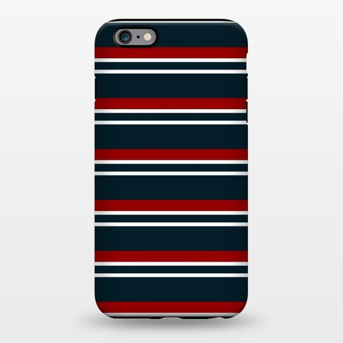 iPhone 6/6s plus StrongFit Red Pastel Stripes by TMSarts