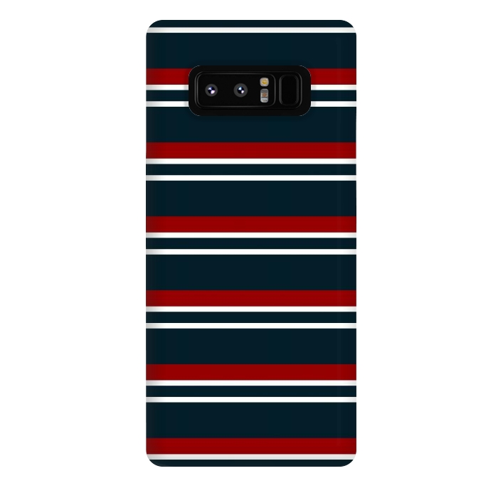 Galaxy Note 8 StrongFit Red Pastel Stripes by TMSarts