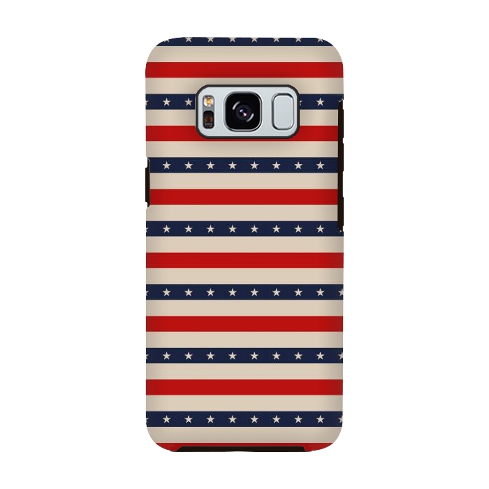 Galaxy S8 StrongFit Patriotic Pattern by TMSarts