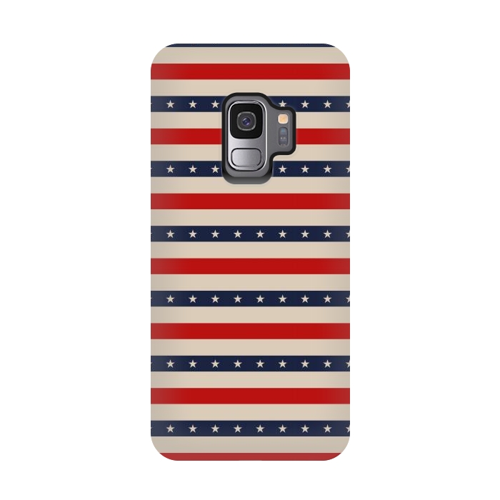 Galaxy S9 StrongFit Patriotic Pattern by TMSarts