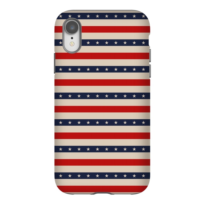 iPhone Xr StrongFit Patriotic Pattern by TMSarts