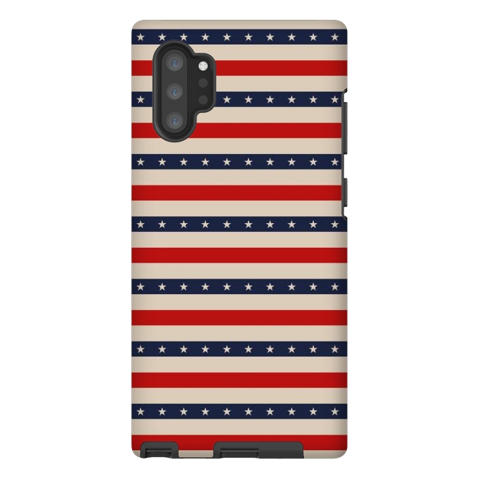 Galaxy Note 10 plus StrongFit Patriotic Pattern by TMSarts