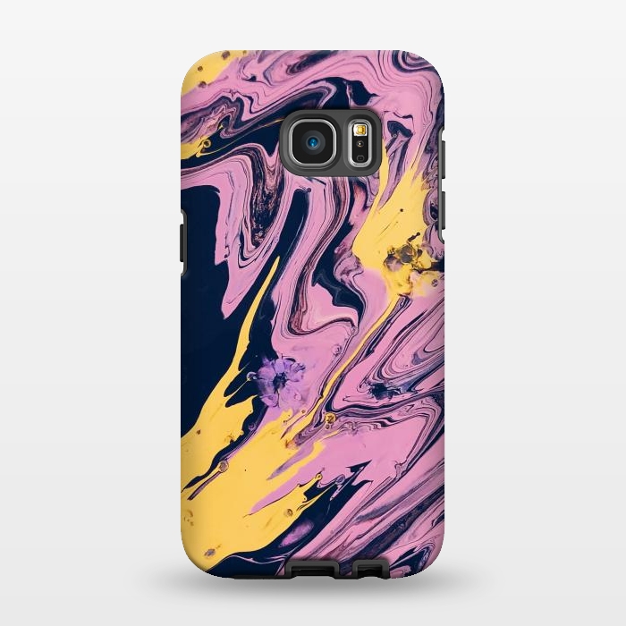 Galaxy S7 EDGE StrongFit Pink, Black and Yellow  by Winston