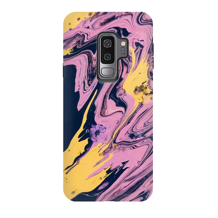 Galaxy S9 plus StrongFit Pink, Black and Yellow  by Winston