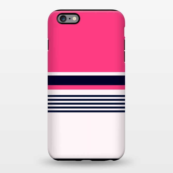 iPhone 6/6s plus StrongFit Pink Pastel Stripes by TMSarts