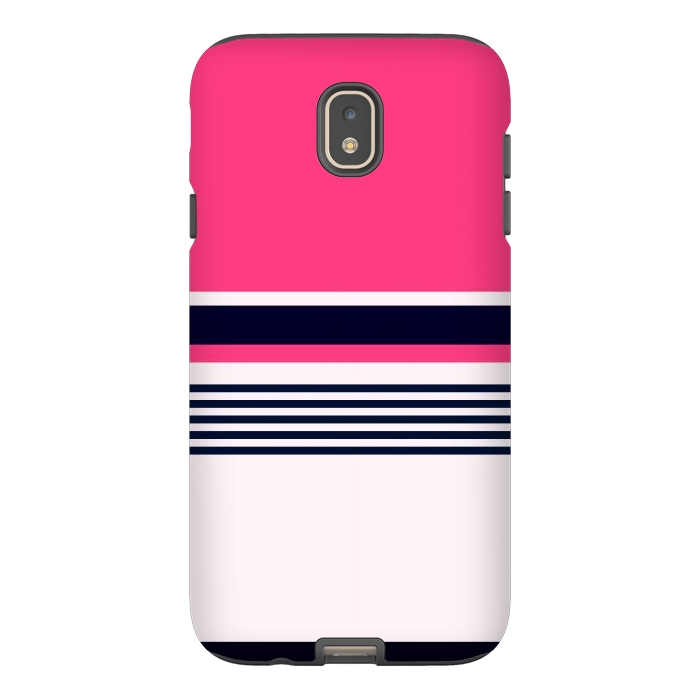 Galaxy J7 StrongFit Pink Pastel Stripes by TMSarts