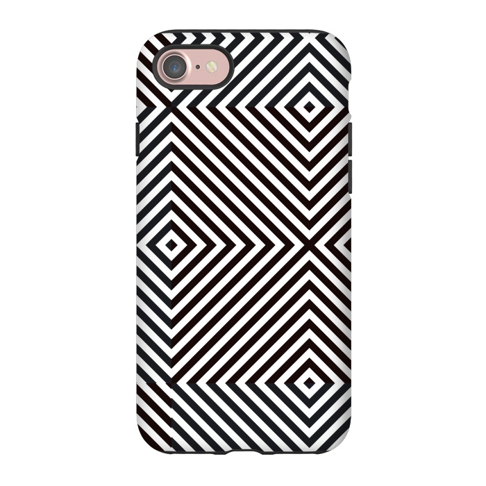 iPhone 7 StrongFit Crossing Diagonal Stripes by TMSarts