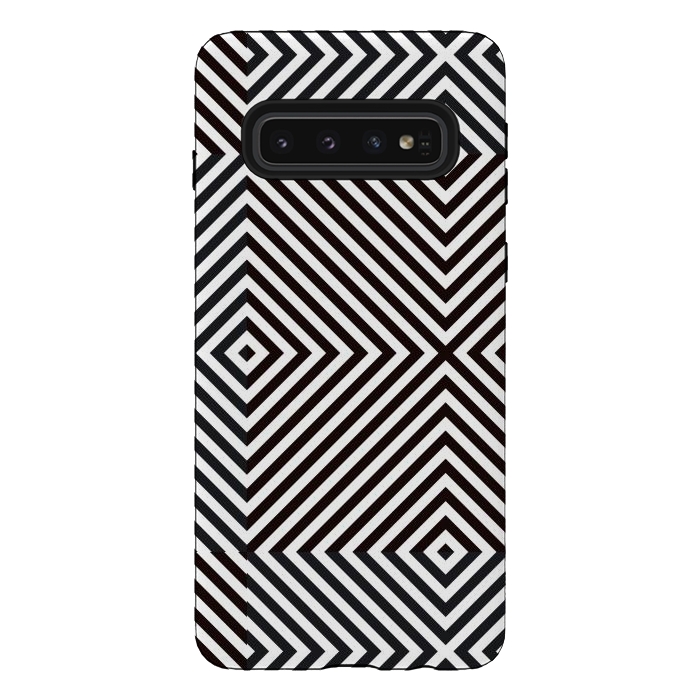 Galaxy S10 StrongFit Crossing Diagonal Stripes by TMSarts