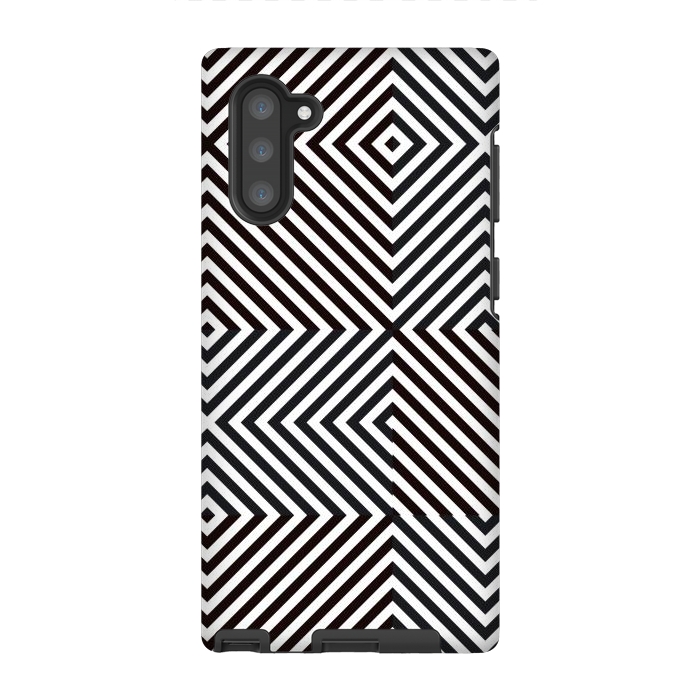 Galaxy Note 10 StrongFit Crossing Diagonal Stripes by TMSarts