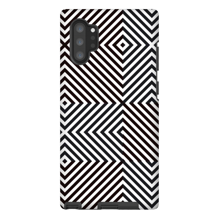 Galaxy Note 10 plus StrongFit Crossing Diagonal Stripes by TMSarts