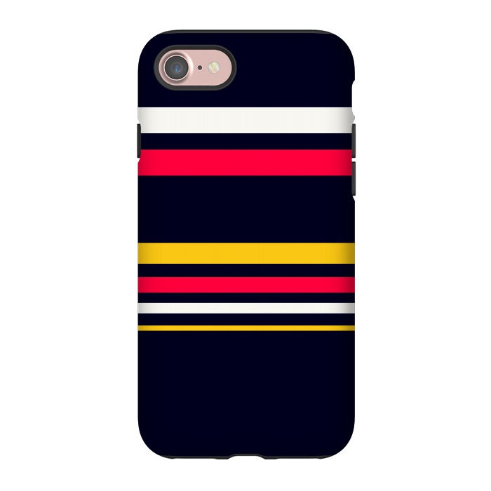 iPhone 7 StrongFit Flat Colorful Stripes by TMSarts