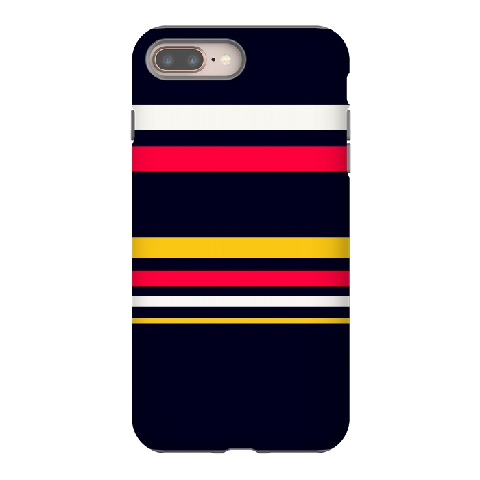 iPhone 7 plus StrongFit Flat Colorful Stripes by TMSarts