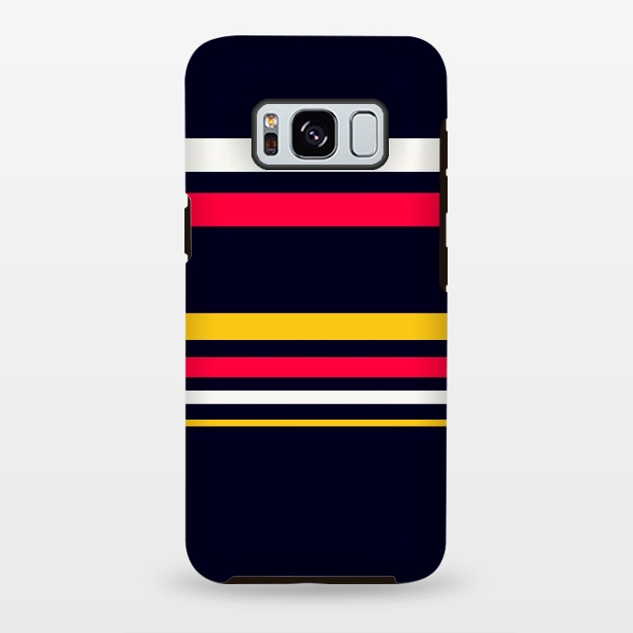 Galaxy S8 plus StrongFit Flat Colorful Stripes by TMSarts