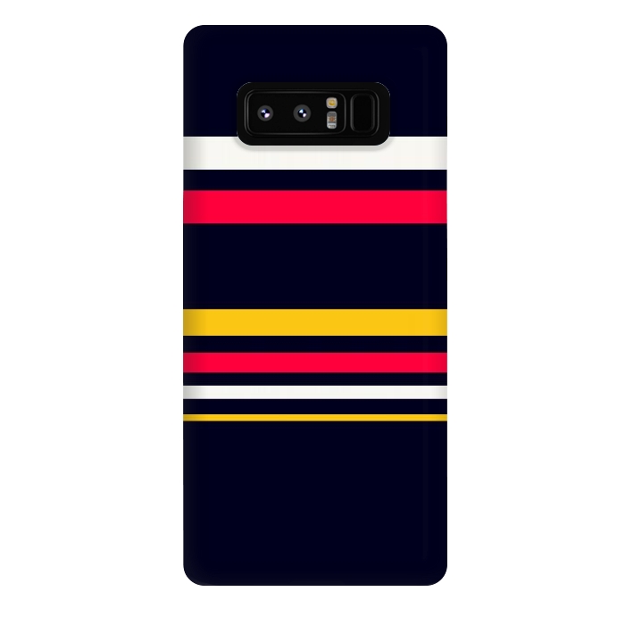 Galaxy Note 8 StrongFit Flat Colorful Stripes by TMSarts