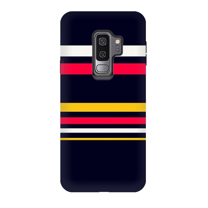Galaxy S9 plus StrongFit Flat Colorful Stripes by TMSarts