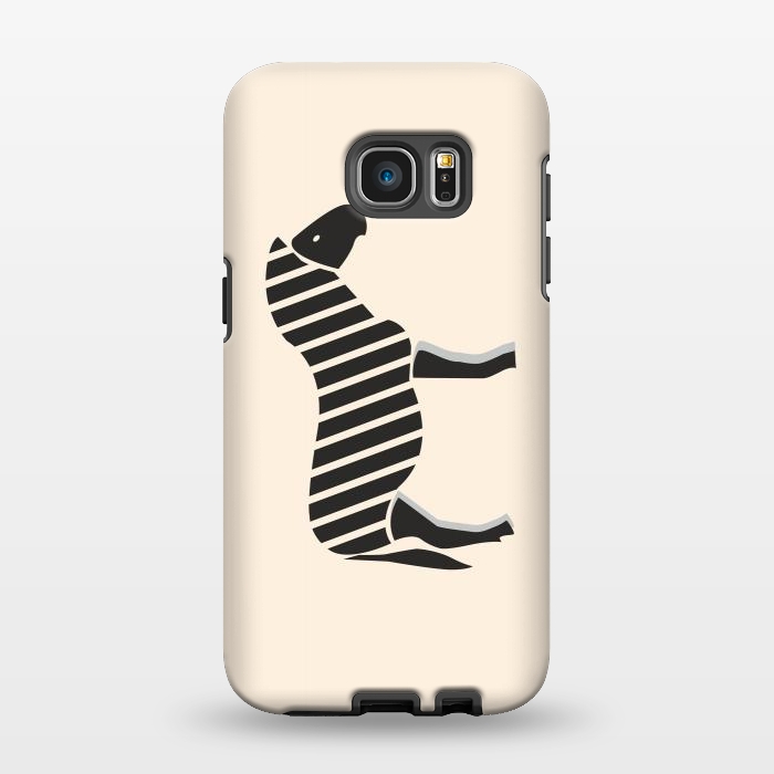 Galaxy S7 EDGE StrongFit Zebra Cross by Creativeaxle
