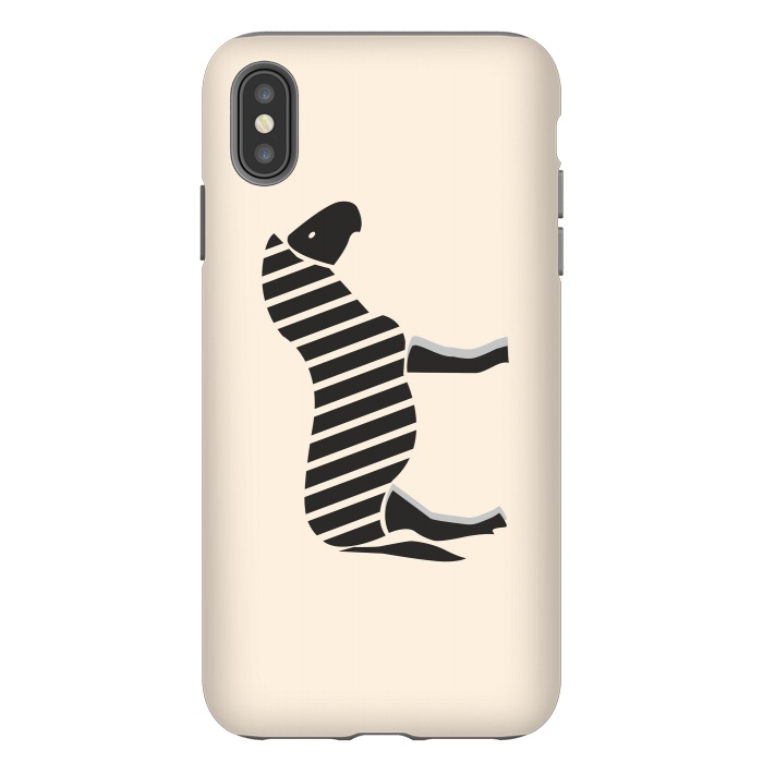 iPhone Xs Max StrongFit Zebra Cross by Creativeaxle