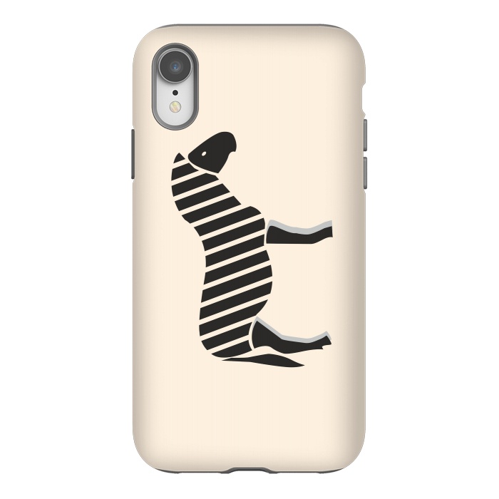 iPhone Xr StrongFit Zebra Cross by Creativeaxle