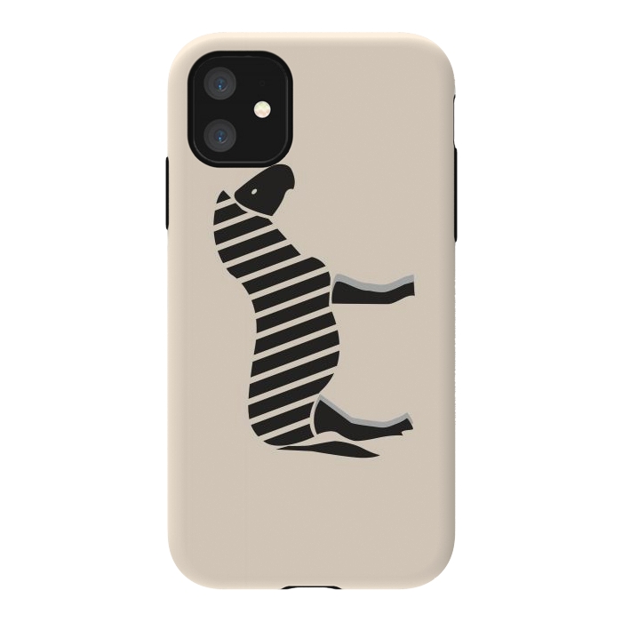 iPhone 11 StrongFit Zebra Cross by Creativeaxle