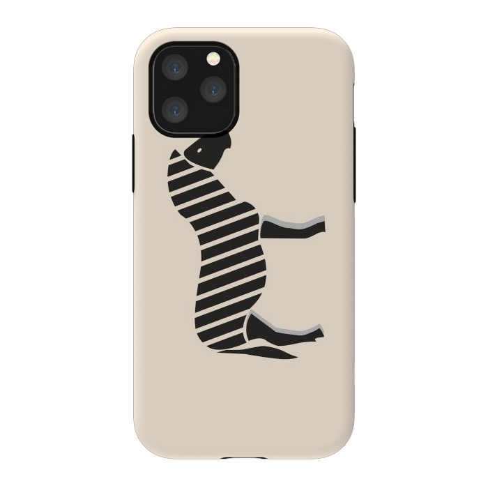 iPhone 11 Pro StrongFit Zebra Cross by Creativeaxle
