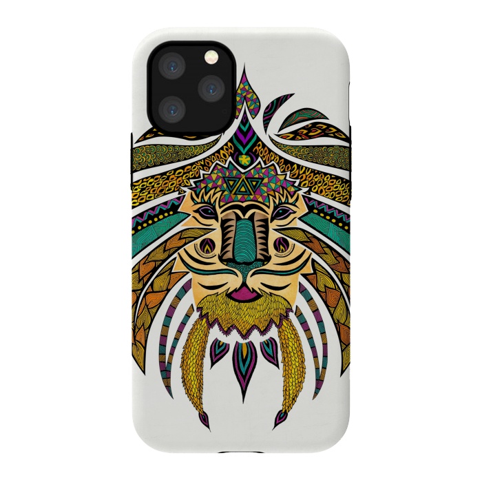 iPhone 11 Pro StrongFit Emperor Tribal Lion by Pom Graphic Design