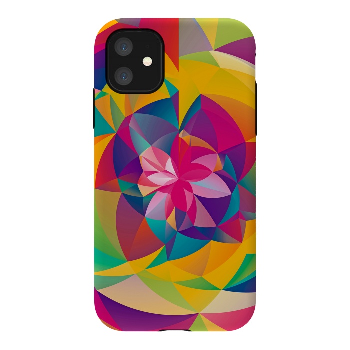 iPhone 11 StrongFit Acid Blossom by Eleaxart