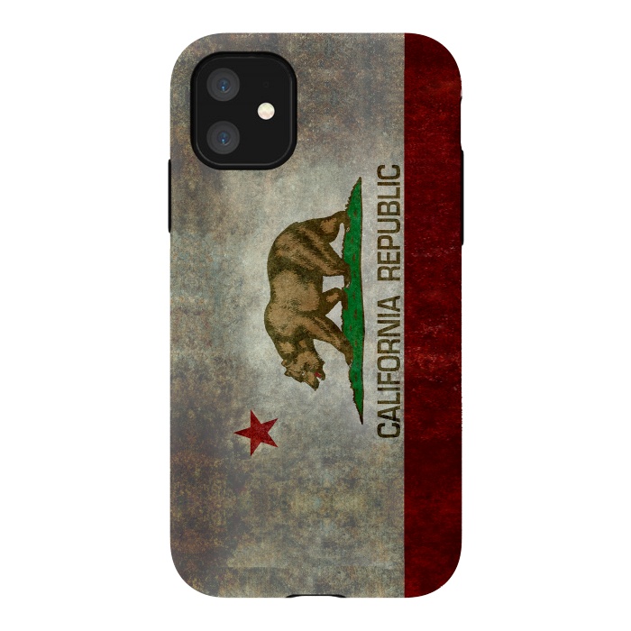 iPhone 11 StrongFit California Republic State by Bruce Stanfield