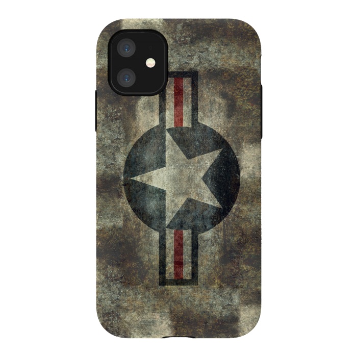 iPhone 11 StrongFit Airforce Roundel Retro by Bruce Stanfield