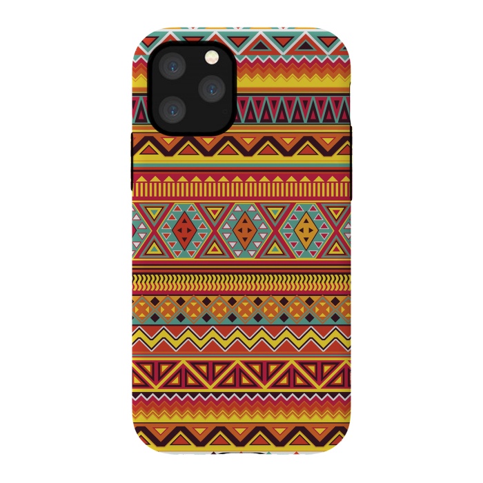 iPhone 11 Pro StrongFit AZTEC PATTERN by Diego Tirigall