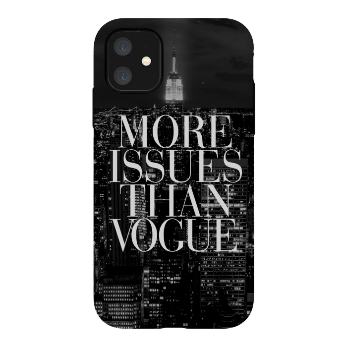 iPhone 11 StrongFit Siphone vogue issues nyc skyline by Rex lambo