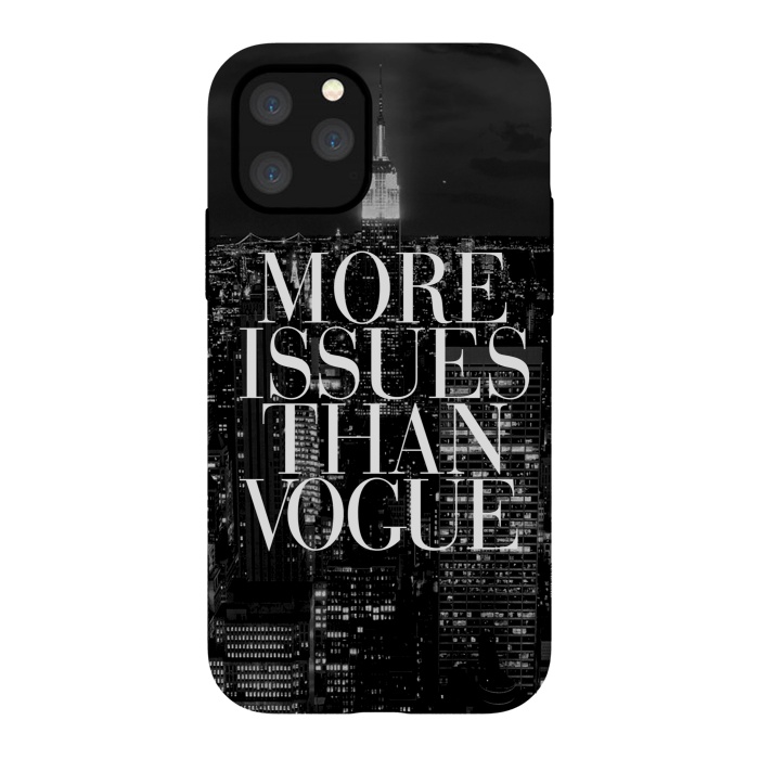 iPhone 11 Pro StrongFit Siphone vogue issues nyc skyline by Rex lambo