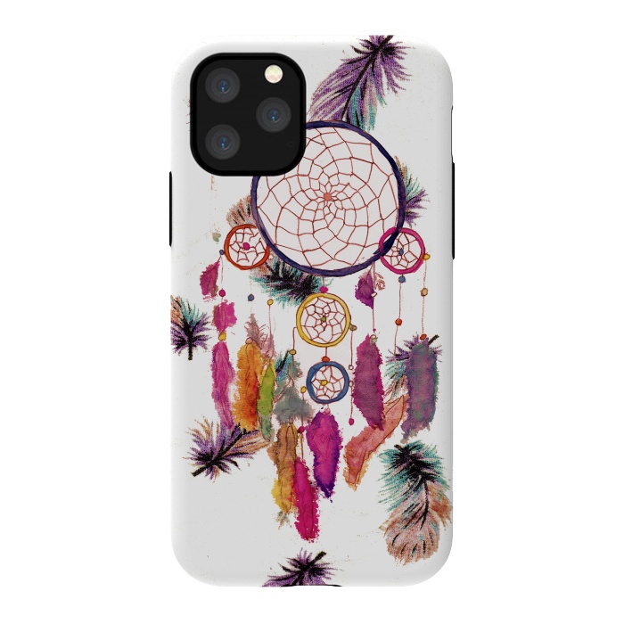 iPhone 11 Pro StrongFit Dreamcatcher and Feather Pattern by Girly Trend