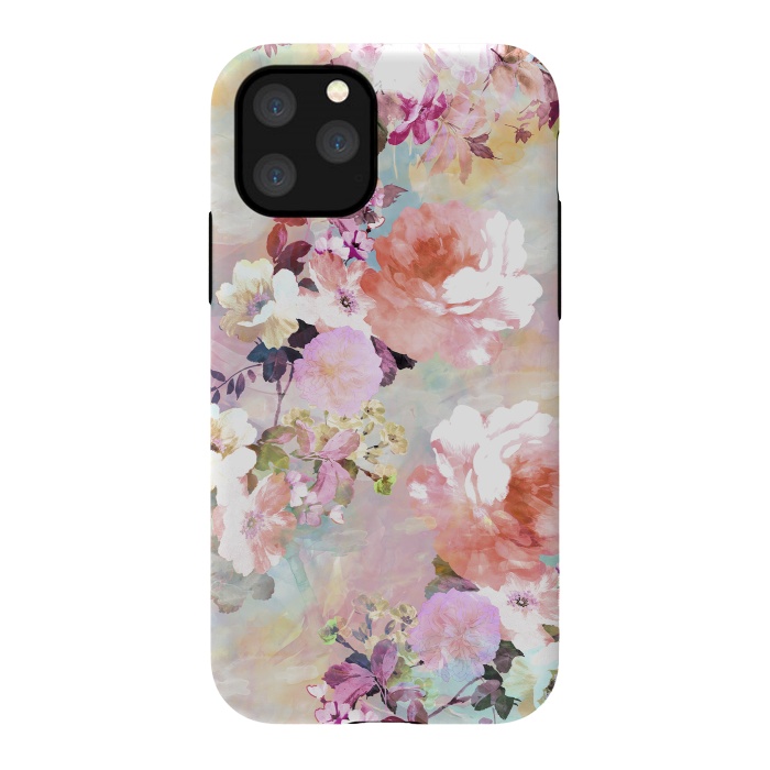 iPhone 11 Pro StrongFit Watercolor Flowers por Girly Trend