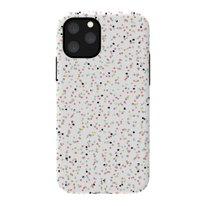 iPhone 11 Pro StrongFit Speckled Rain by Alice Perry Designs